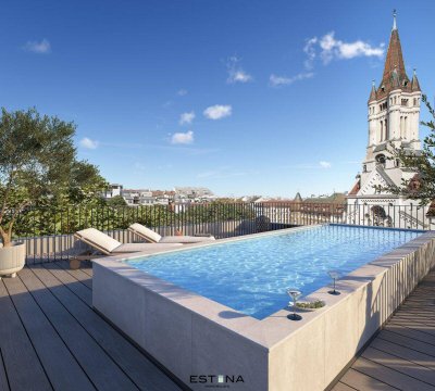 Erstbezug - Luxuriöse Maisonette mit 2 Terrassen und Pool