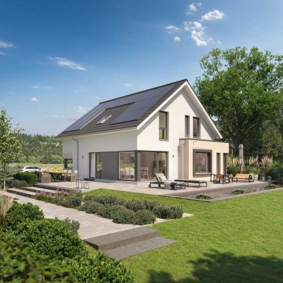 Modernes Niedrigenergiehaus