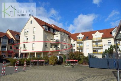 KAPITALANLAGE - VERMIETETE zentral gelegene 2-R-Whg. im 1. OG mit sonnigem Balkon und Tiefgarage