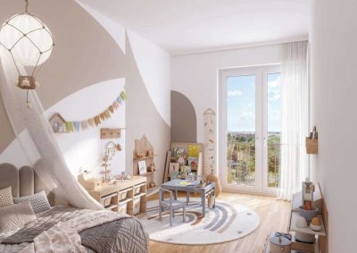 Lichterfüllte 4-Zimmer-Neubauwohnung mit Südbalkon & raffiniertem Raumkonzept