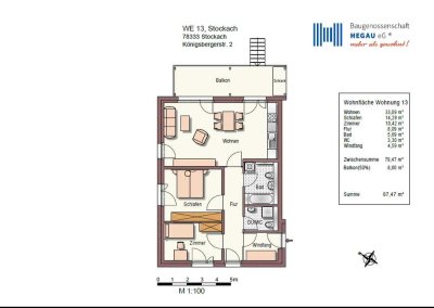 3-Zimmer-Neubau-Wohnung in Stockach