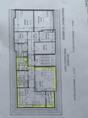 Schöne und gepflegte 2-Raum-DG-Wohnung in Glückstadt
