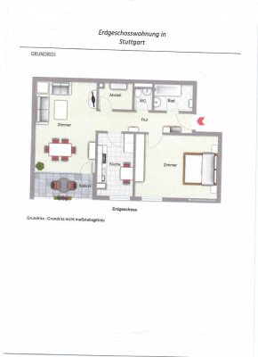 **Ideal als Kapitalanlage** Stilvolle  2,5-Zimmer-Whg. mit Balkon und EBK in Stuttgart