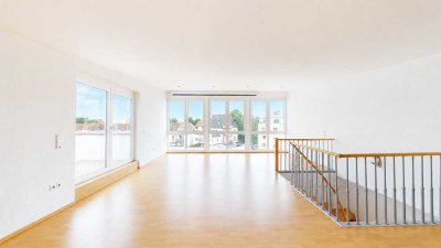 Wohnen mit Weitblick: Maisonettewohnung mit großzügiger Dachterrasse