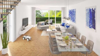 "Starter-Bonbon", Luxuswohnung -"Haus-in-Haus" für 9.750 €/qm Wfl., 2 Bäder, Garten