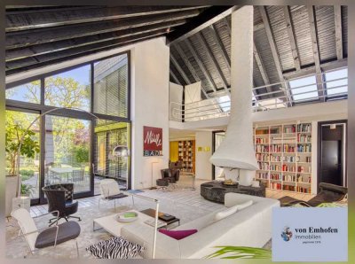 Glessen außergewöhnliches Architektenhaus mit spektakulärem Wohnraum