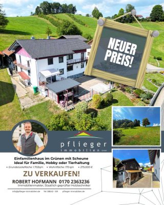Einfamilienhaus im Grünen mit Scheune - Ideal für Familie, Hobby oder Tierhaltung -
