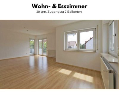 � Großzügige 3-Zimmer-Wohnung mit 2 Balkonen & Stellplätzen in Lambsheim