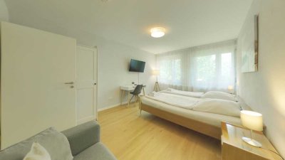 Modern wohnen ohne Renovierungsaufwand – Voll möblierte 2-Zimmer-Erdgeschosswohnung mit barrieref
