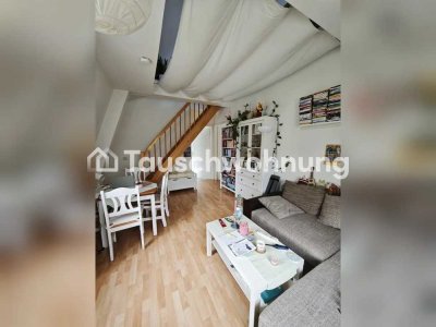Tauschwohnung: Gemütliche DG-Maisonette 2,5 R. Wohnung für Paare und Singles