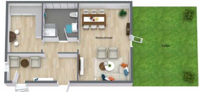 KAPITALANLAGE : Vermietetes, geräumiges Reiheneckhaus mit Garten und Garage