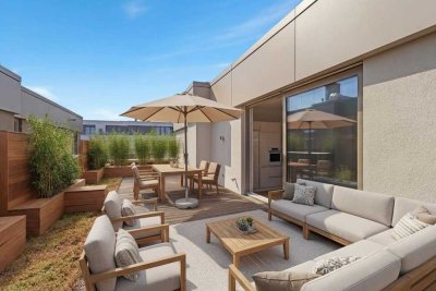 Ideal für Großstadtliebhaber – Penthouse für die urbane Familie | Dachterrasse | Kamin | 3 SZ | TG