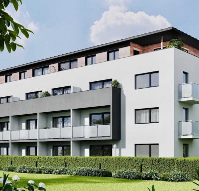 Neubau 1-Zimmer-Wohnung mit gehobener Innenausstattung mit Balkon und EBK in Deggendorf
