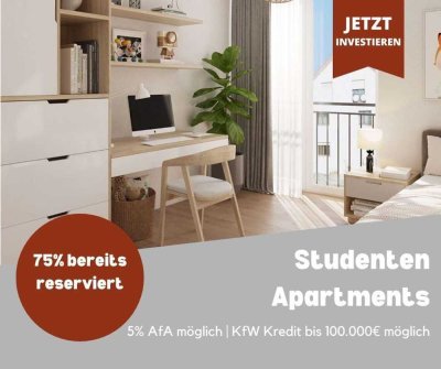 !! Käuferprovisionsfrei - Studentenapartments mit über 4% Bruttomietrendite !!