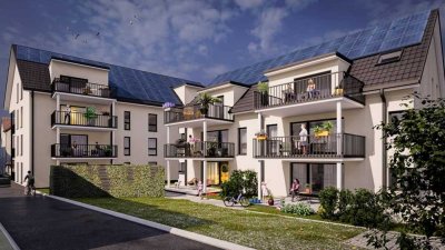 Stilvoller Neubau mit Terasse