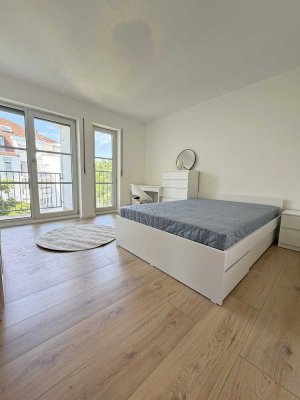 Möbliert und bezugsfertig: Perfekte Studentenwohnung mit Balkon direkt gegenüber der Hochschule