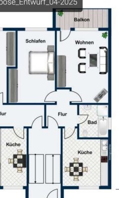 Schöne 2-Zimmer-Erdgeschosswohnung mit gehobener Innenausstattung mit Balkon in Bischofsheim