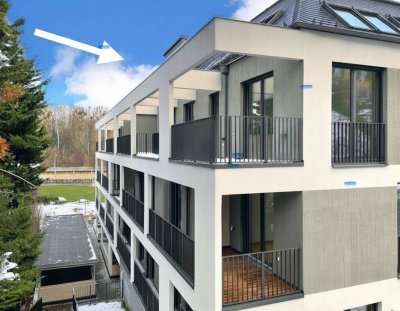 Mietwohnung mit Stiftsblick von der 25m² großen Terrasse