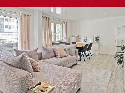 *** UNI Nähe: WG-taugliche 2 ZKB EG-Wohnung mit stylischer Einbauküche, großem Balkon und Garage ***