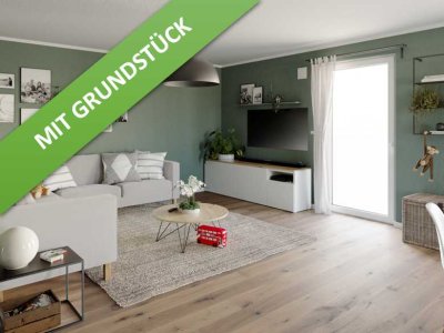 Inkl. Grundstück, Familienleben auf einer Ebene in Söllingen.