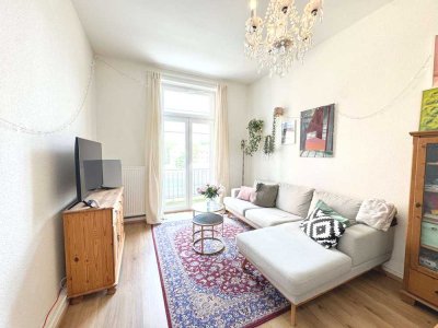 Gepflegte, urbane, 3-Zimmer-Altbauwohnung mit Balkon in Mainnähe, Offenbach