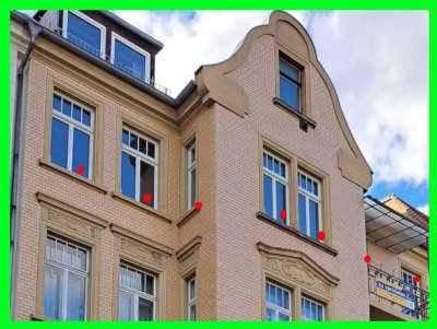 Erstbezug nach Sanierung: 4-Zi.-Wohnung mit Balkon im 3. OG in Gera-Untermhaus