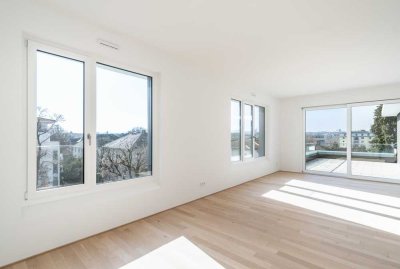 Penthouse-Wohnung mit Blick über die Stadt