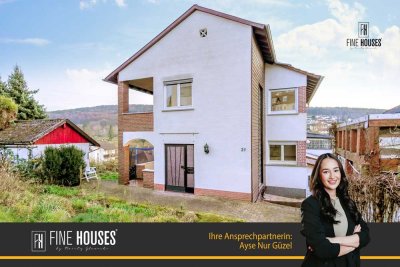 Rückzugsort mit Potenzial:
Zweifamilienhaus in Bad König, ruhig gelegen in zweiter Reihe!