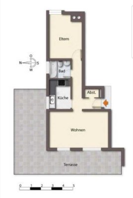 Helle 2-Zimmer Dachgeschosswohnung in München-Obermenzing