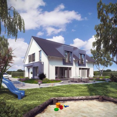 Euer Mehrgenerationenhaus - Individuell geplantes Zweifamilienhaus in KFW 55 mit Photovoltaik plus B