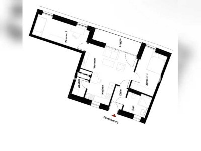 Tauschwohnung: Tauschwohnung in Münster – 3-Zimmer, 61 m², zentrale Lage