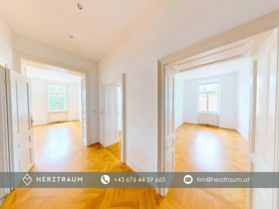 Einzigartige Erkerwohnung mit Panoramablick – 124 m² Altbauflair im 19. Bezirk - PROVISIONSFREI
