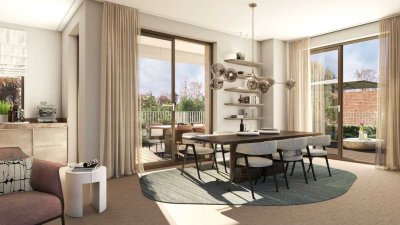 Offener Infotag, 22.02.26, 14-16 Uhr | Exklusive 5-Zi.-Wohnung mit 2 Balkonen & 2 Bädern – EH40 QNG