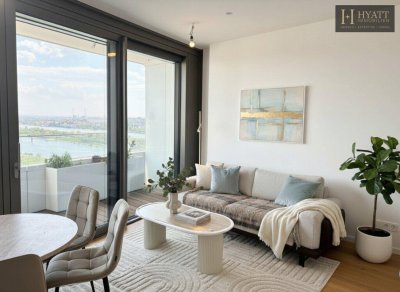 Danubeflats – Österreichs höchstes Wohnhochhaus mit atemberaubendem Ausblick, exklusivem Spa und urbanem Luxus direkt an der Neuen Donau