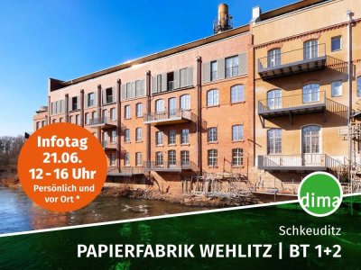 ERSTBEZUG sanierte Papierfabrik | großer Balkon, Bad mit Dusche, Abstellraum, Stellplatz u.v.m.