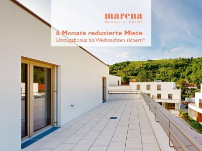 3-Zimmer-Dachgeschoßwohnung mit großer Terrasse + Umzugsbonus: 6 Monate reduzierte Miete | marena – Wohnen in Krems Haus 75b