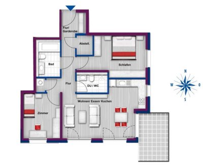 Moderne 3-Zimmer Wohnung mit Balkon in Neu-Isenburg
