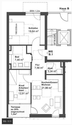 Neuwertige 3-Zimmer Terrassenwohnung mit Garten in Bruchsal