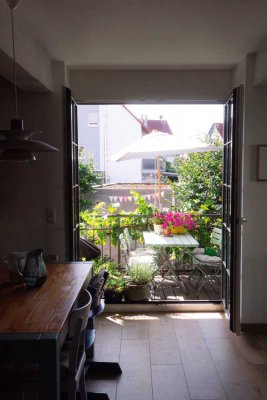 Provisionsfreie Maisonette-Wohnung mit Garten in alter Brauerei