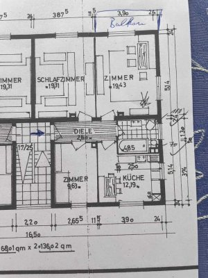Schöne Etagenwohnung (1. OG) in Köln Rath-Heumar mit Balkon und Blick in den Park
