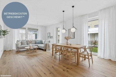 OSTERAKTION! Provisionsfreie, wunderschöne 4-Zimmer-Wohnung mit großem Garten | Lichtdurchflutet | Auf einer Ebene | 2 Bäder | Tiefgarage