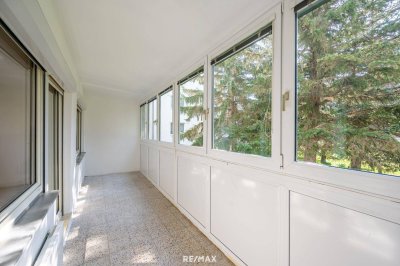 3 ZIMMER MÖGLICH l RUHIGE WOHNUNG MIT VERGLASTER LOGGIA