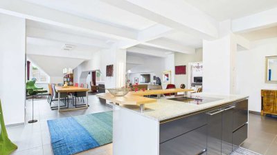 EXKLUSIVES WOHNERLEBNIS IM ALTEN SUDHAUS – MÖBLIERTES LOFT FÜR HÖCHSTE ANSPRÜCHE