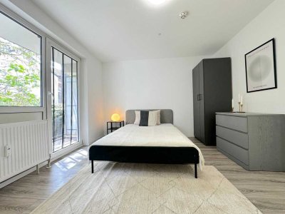 Frisch sanierte 1-Zimmer-Wohnung mit Balkon in Mannheim Innenstadt