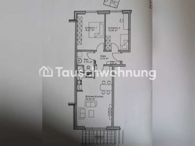 Tauschwohnung: Tausche 3ZBB gegen 4ZKBB (Garten)