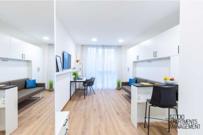 DONAU SIDE: Modernes Studio Apartment mit Fitnessstudio & Co-Working
