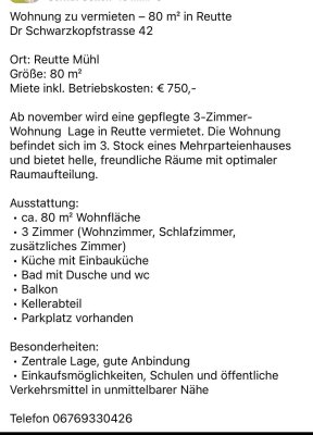 Vermietung