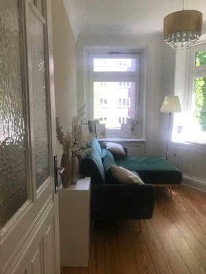 Charmante Altbauwohnung in belebtem Barmbek-Süd – Teilmöbliert ab Mitte/Ende Oktober zu vermieten