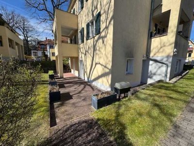 Wohnen am Heide-Rand: Ruhige 2-Zimmer-Wohnung mit großer Sonnenterrasse
