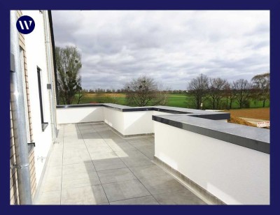 Wohngenuss mit großer Dachterrasse, 3 Zimmer, Neubau 2022, Einbauküche, Tageslichtbad, Aufzug
